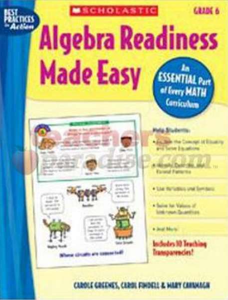 Algebra Readiness Made Easy Grade 6_ An Essential Part of Every Math Curriculum_Mary Cavanagh, Carol Findell, Carole Greenes.pdf下载分享