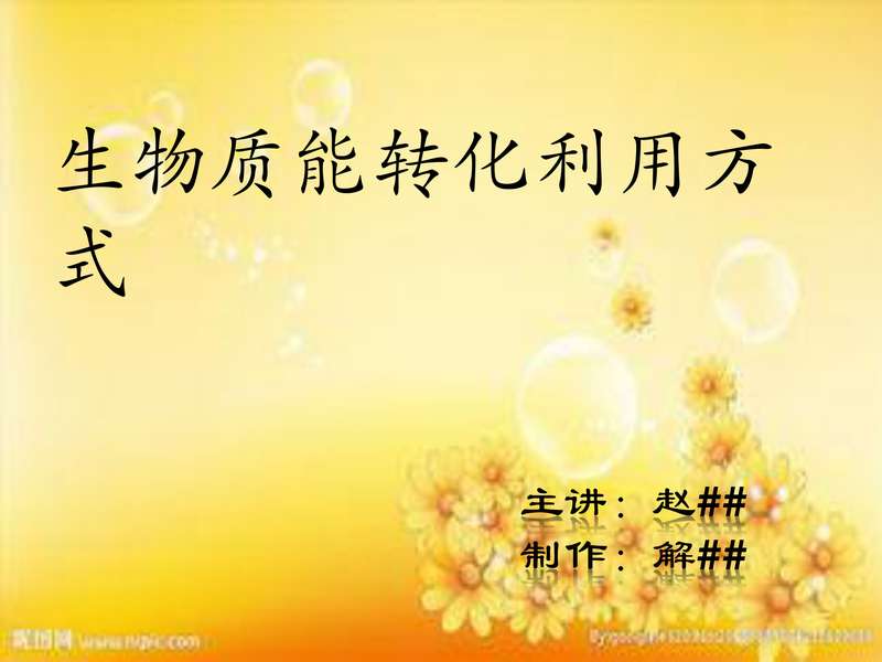 生物质能转化利用方式.pdf下载分享