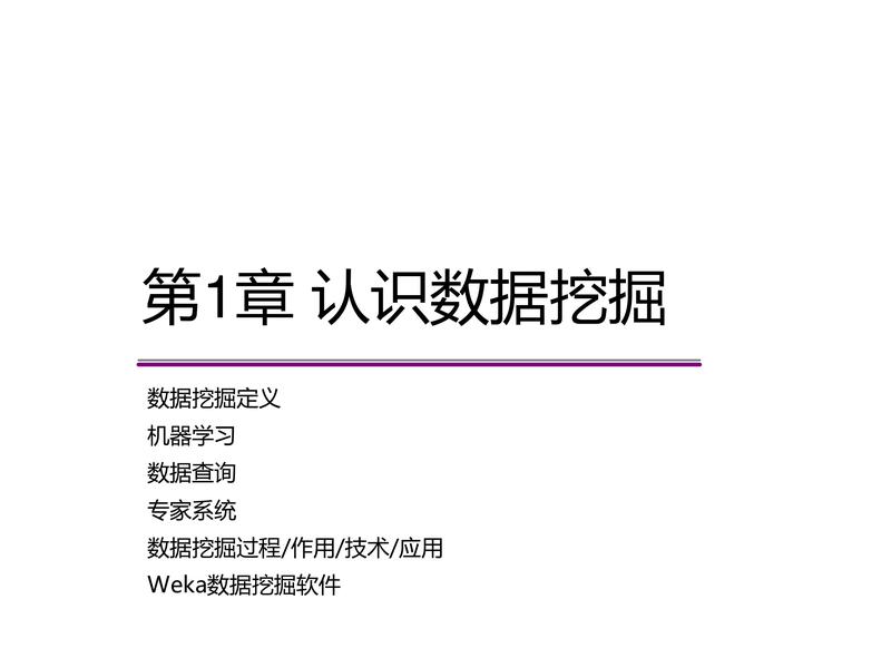 《数据挖掘导论》教材配套教学——第1章认识数据挖掘.pdf下载分享
