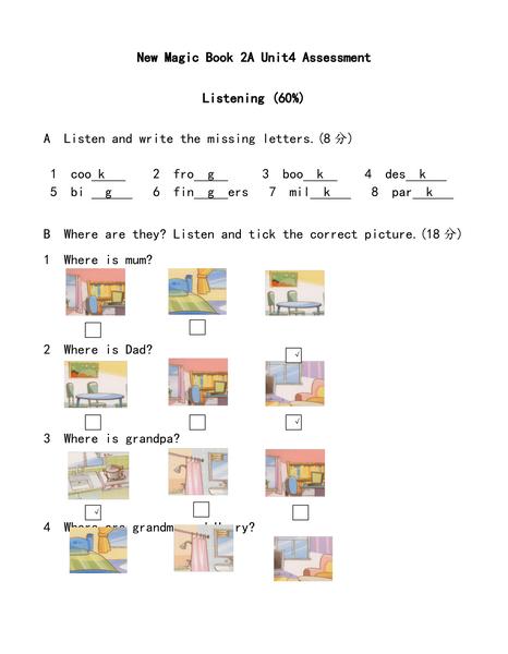 new magic book 2a unit4 assessment(答案).pdf下载分享