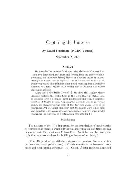 Sy David Friedman,Capturing the Universe.pdf下载分享